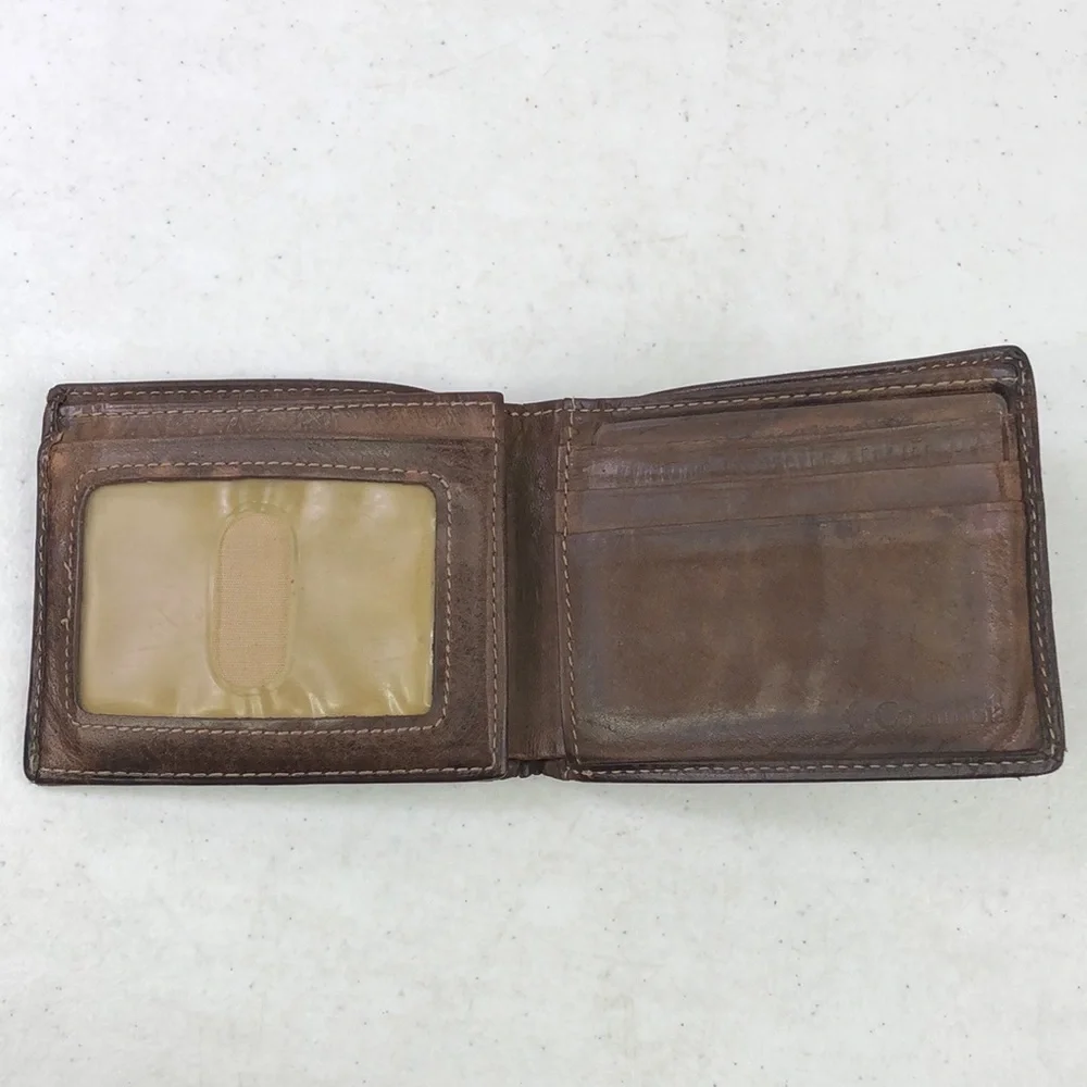 Columbia Brown Bifold Leather Wallet